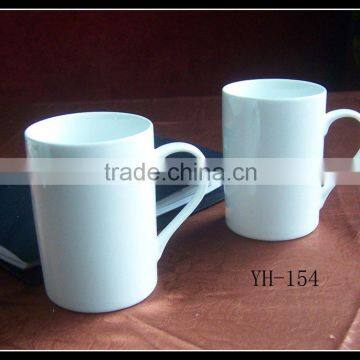 10oz cheap ceramic white plain coffee mugs