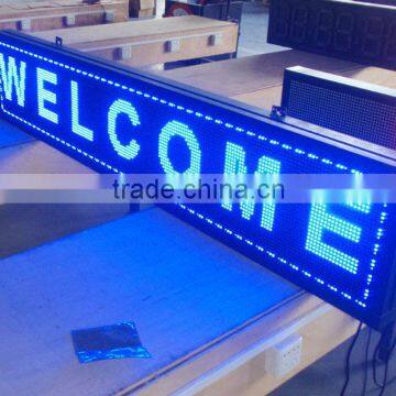 Russian-------outdoor P10 red color message/text electronic led programmable sign display board scrolling/running panel