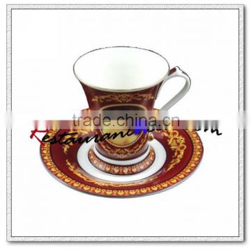 B127 200ml YAMI Mona Lisa Tea Cups & Saucers 2 Set