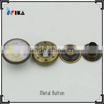 brass metal spring snap buttons for jackets