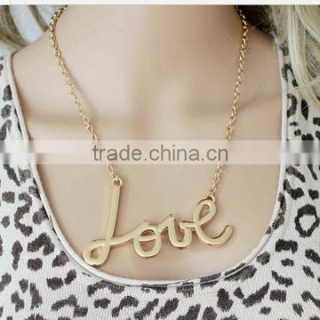 Letter LOVE necklace