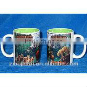 Inner Green Glazed Sublimation Coated Mug