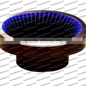 2015 New Arrival Shanghai Commercial 3D LED Infinity Mirror Coffee Table NR_TD010