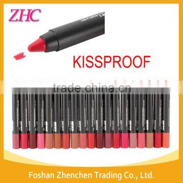 Hot Menow kiss proof lipstick 19color matte lipstick pencil cosmetics