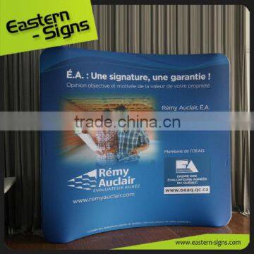 Tradeshow Display Exhibition Tension Fabric Curved Hopup 8Ft Tension Fabric Display