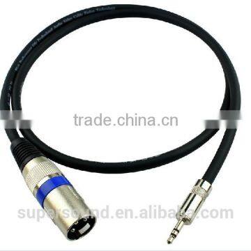 3Pin XLR male to 3.5MM small JACK stereo Intrument cable