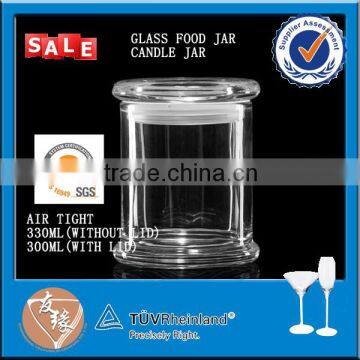 330ml glass container glass spice jar with cork