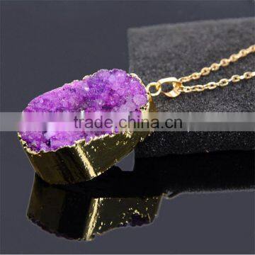 Express Hot Selling Gemstone Necklace Gold Stone Necklace photo-5