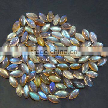 Natural blue fire Labradorite wholesale cabs direct from factory 6X12 MM