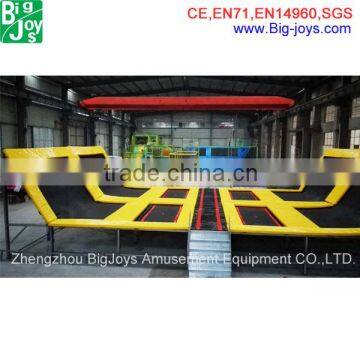Factory price commercial amusement equipment indoor trampoline for sale
