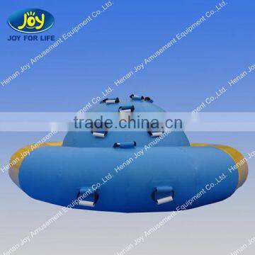 HNJOYTOYS Water Toy Inflatable Disco Boat, Inflatable Disco Boat Crazy UFO