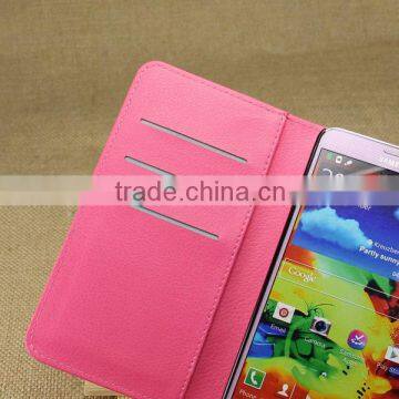 High Quality Leather Holster Card Wallet Folio Stand Flip Case Cover for Samsung GALAXY Note3 N9000 photo-4