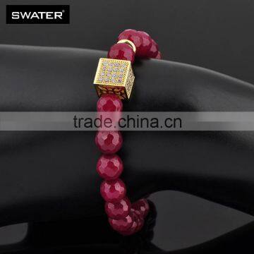 Express Jewelry Coral Pink Stone Bracelet photo-5