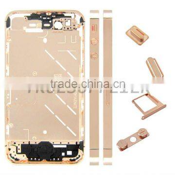 New Chrome Metal Middle Plate Housing Cover for iPhone 4S Rose Gold Color