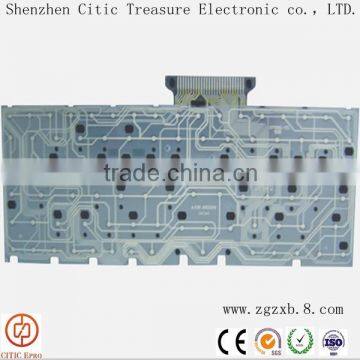 Membrane circuit switches keyboard with conductive silver paste