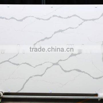 calacatta white quartz stone slab