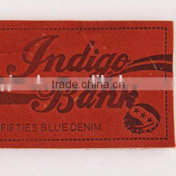 Custom jeans pu label and jeans leather patch labels made in Youjia