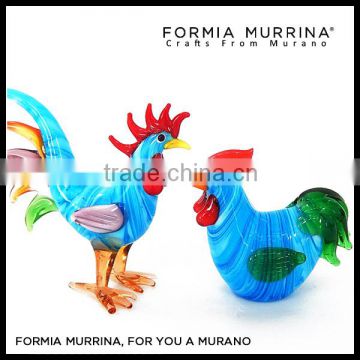 2017 Chinese Rooster Years Souvenir Murano Glass Animals for gifts