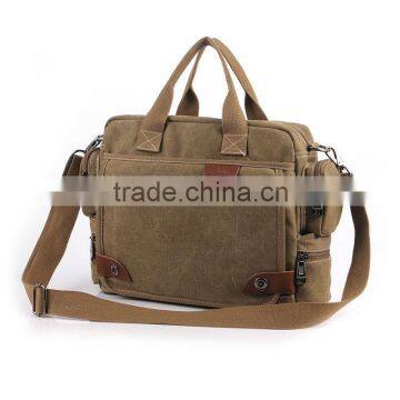 new hot China supplier cheap canvas men briefcase teens backpack shoulder bag mens promotion