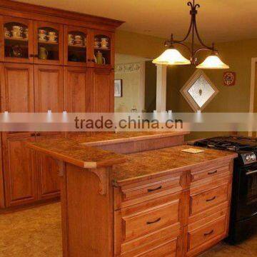 Kitchen Cabinet with granite island