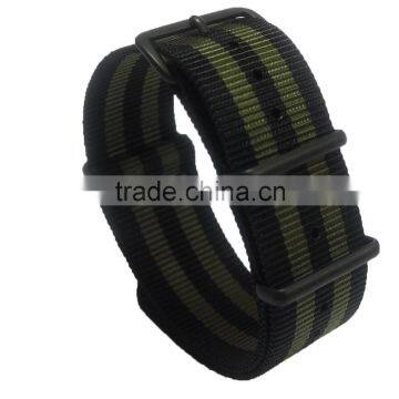 Military 4 Rings PVD Black Handmade Nato Watch Straps