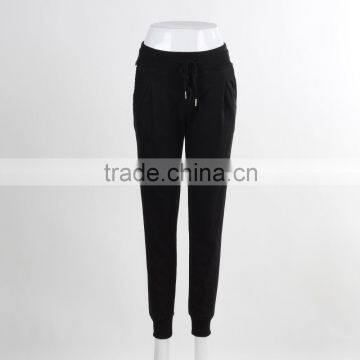 Wholesale Cheap Price Sweatpants 2016 Latest Black Slim Fit Sweatpants For Women