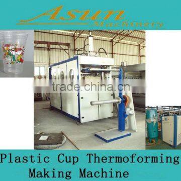 Qingdao plastic plates and cups making machine coffee/tea cup making machine factory price