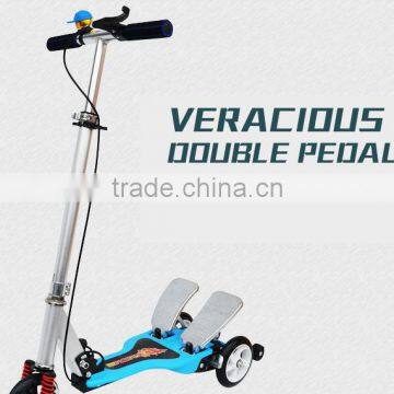 High Quality Aluminum Alloy Double Pedal Kick Scooter, Folding Scooter,adult Foot Scooter. photo-2