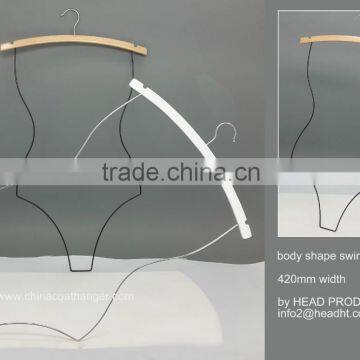 The HEAD body shape swimwear hanger,wooden hanger ,swimming hanger,made in china