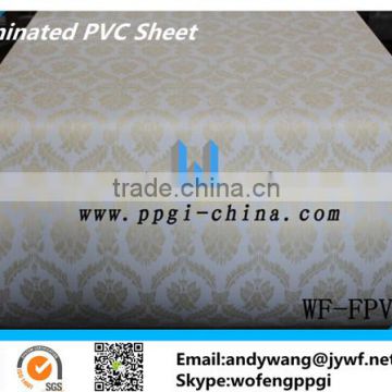 PCM VCM film laminated pattern printed PPGI steel sheet in coil