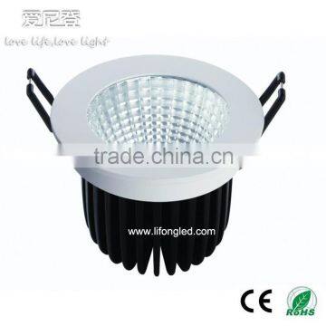 Dimming 2.5inch 7W Led COB downlight cri90, high power dimmable 12w cob led downlight