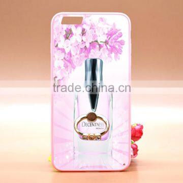 High Quality New Perfume Design Luxury Fashion TPU+PC Phone case With Ring Bracket For iPhone 6s Plus