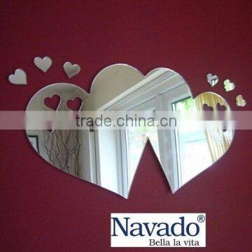 heart shape mirror for bedroom