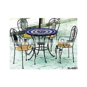 metal outdoor garden mosaic leisure furniture