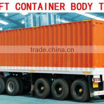 40 FT 60 FT SEMI LOW BED TRUCK TRAILER HEAVY DUTY AXLES HEAVY DUTY MULTILEAF SUSPENSION TRUCK TRAILER Heavy Duty Boat Trailers photo-2