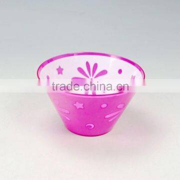 plastic transparent bowl