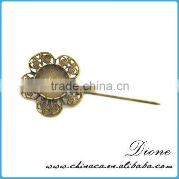 New Vintage Wholesale Antiqued Broned Brass Tray C&A Fashion Jewelry Findings photo-4