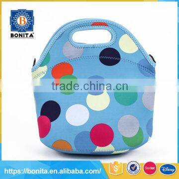 High quality handle blue neoprene outdoor lunch cooler bag