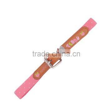 children's plastic buckle with teddy bear braid belt