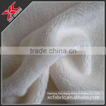 Haining hot 100% polyester super soft knitted fabric for garment/polar fleece fabric