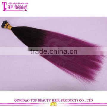 Cool Ombre Two Toned I Tip Hair Extensions manufacturers Wholesale