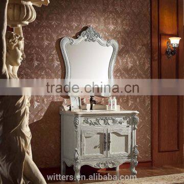 2016 new arrival solid ash wooden furniture bathroom vanity WTS1614