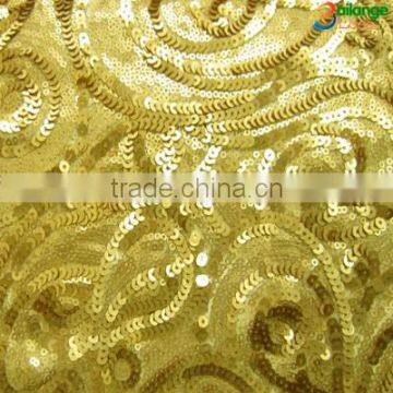 Wholesale diamond sequined embroidered fabric embroidery design