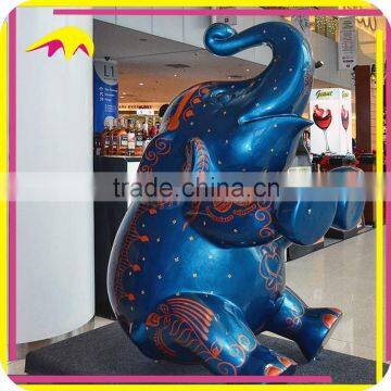 KANO0148 Garden Decoration Life Size Fiberglass Elephant Garden Animal