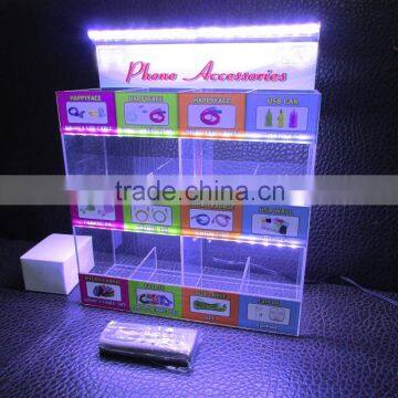 SSW-CA-101 Acrylic Head-set Counter Top Display With LED Lights photo-4