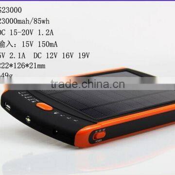 19V 23000 Mah Solar Laptop Charger, Universal Solar Power Bank for Laptop, 12v Solar Charger for Laptop photo-2
