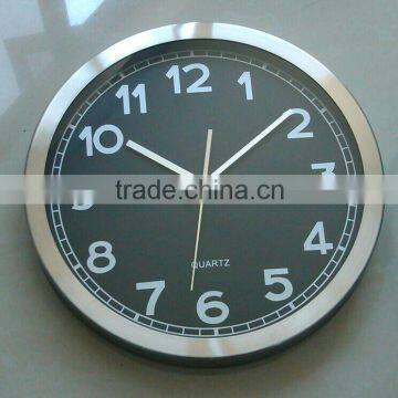 Cheap Digital Quartz Round Metal Wall Clock For Promotion