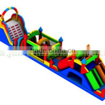 Saperate 3 parts Inflatable Slide n Inflatable Cmlimbing n Inflatale Jumping house giant obstacle course adventure games