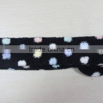 Jacquard Dots Heart Stripe Colorful Fluffy High Socks photo-3