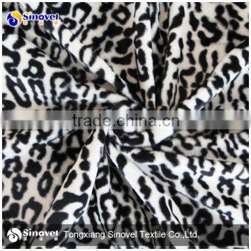 100% Polyester Animal Printed Velvet Fabric/normal velboa